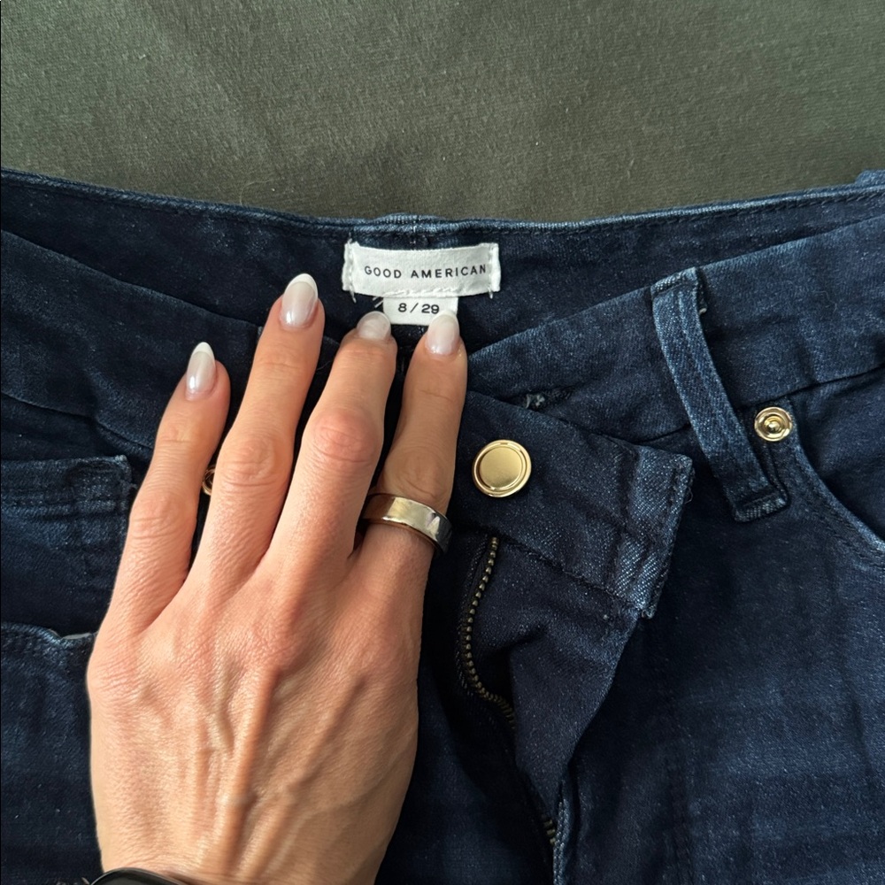 Good American Skinny Leg Blue Denim Jeans